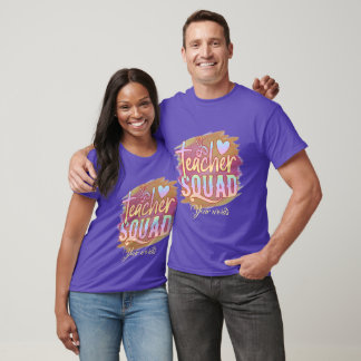 Create Your Own Colourful Teacher Squad T-Shirt