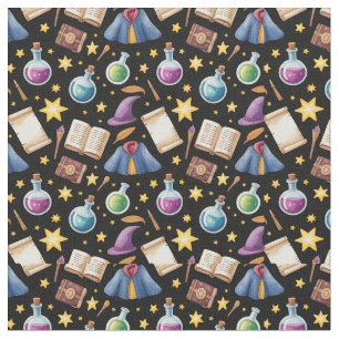 Create Your Own Colourful Wizard Supplies Black Fabric