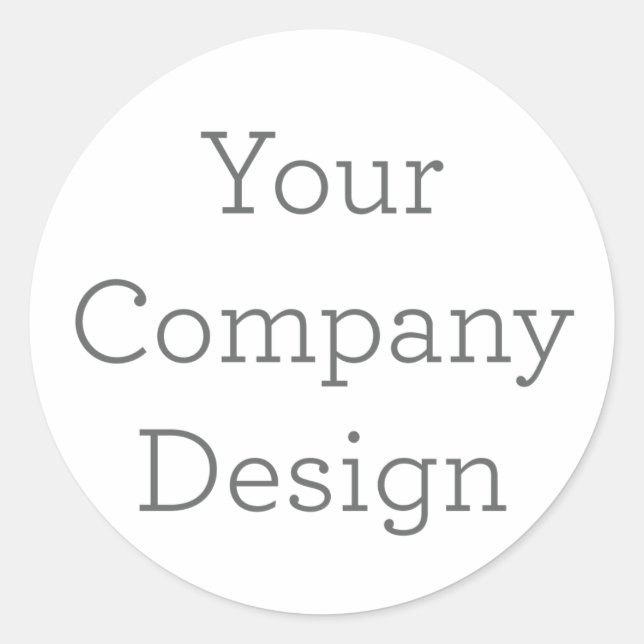 Create Your Own Company Design Sticker (Front)