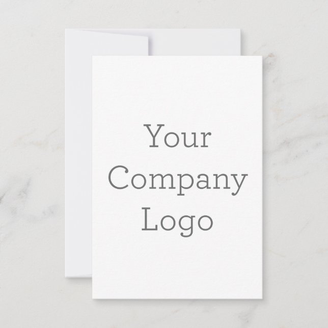 8.9 cm x 12.7 cm Flat Thank You Card (Front)