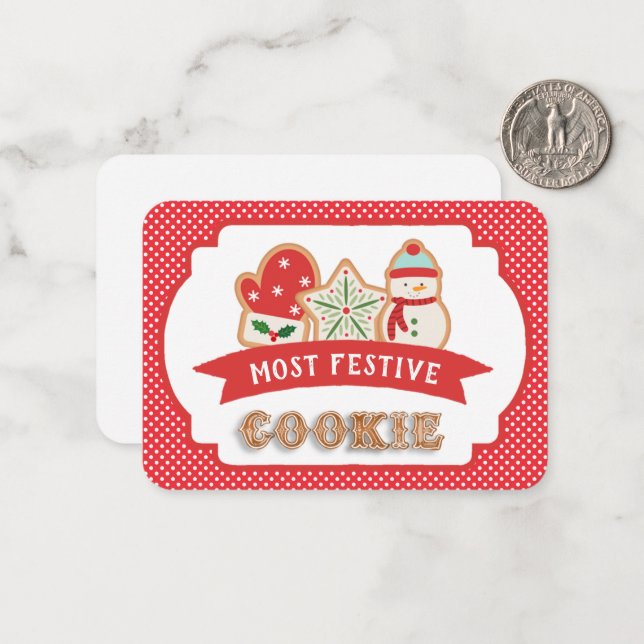 Create Your Own Cookie Award Card (Front/Back In Situ)
