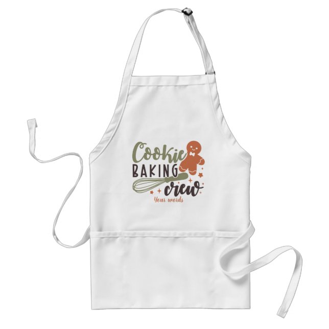 Create Your Own Cookie Baking Crew Standard Apron (Front)
