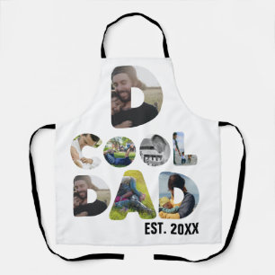 Create your own cool dad 7 letter photo for him apron
