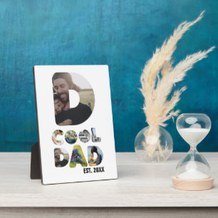 Create your own cool dad 7 letter photo for him plaque