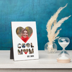 Create your own Cool mom 7 letter photo for her Plaque