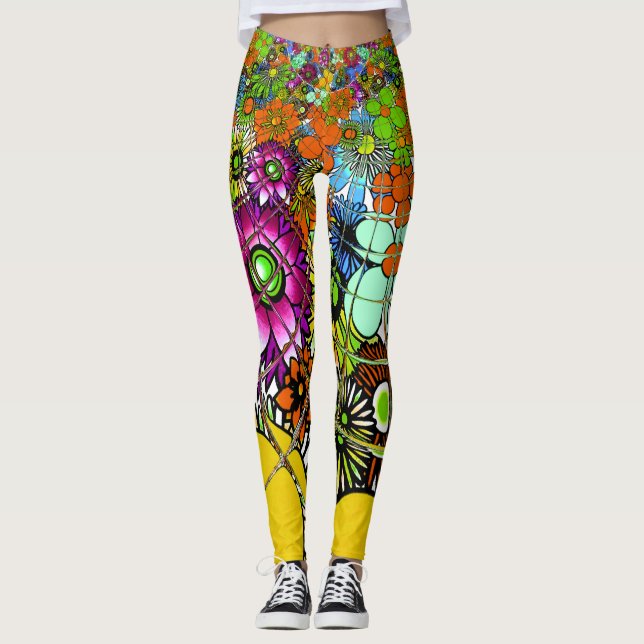 Create your own cool stylish unique Pattern Leggings (Front)