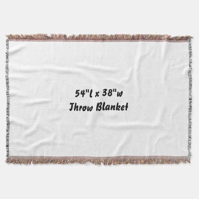 Create Your Own Cotton Throw Blanket (Front)