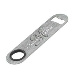 Create your own Country Rustic Monogrammed Bottle  Bar Key