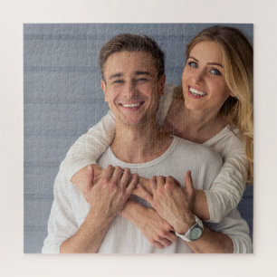 Create Your Own Couples Photo Custom Picture Jigsaw Puzzle