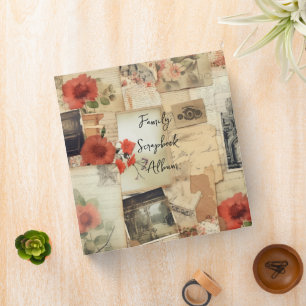 Create your own cover Rustic scrapbook album Binder