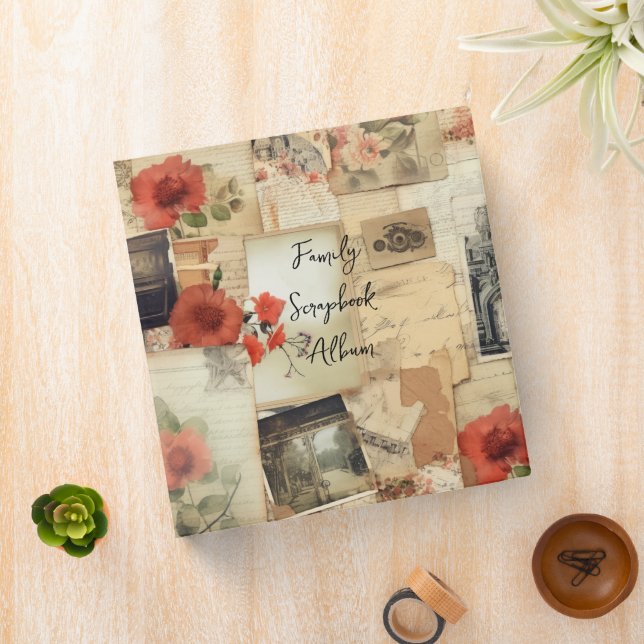 Create your own cover Rustic scrapbook album Binder (In Situ)