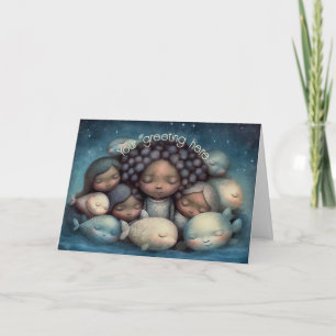Create Your Own Cozy Friends Mermaids & Fish Holiday Card
