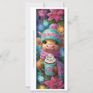 Create Your Own Cozy Highland Calf Bookmark Card