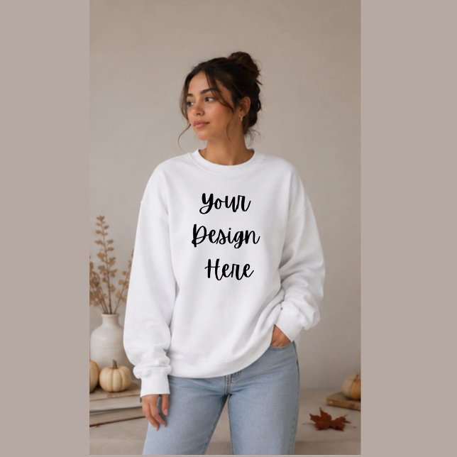 Create Your Own Cozy Oversized Fall Crewneck Sweatshirt (Creator Uploaded)