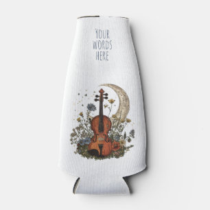 Create Your Own Crescent Moon Sonata on Violin Bottle Cooler