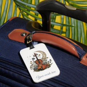 Create Your Own Crescent Moon Sonata on Violin Luggage Tag