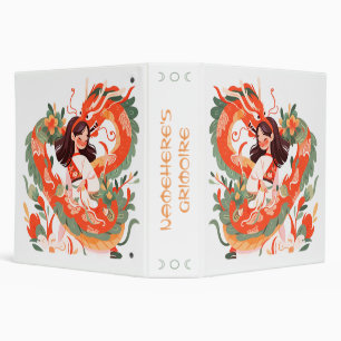 Create Your Own Crimson Jade Chinese Dragon Maiden Binder