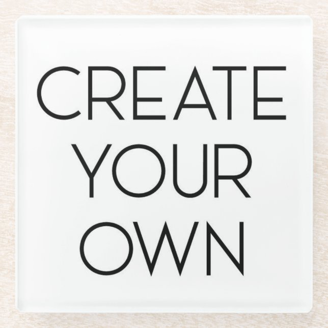 Create Your Own Crossbody Bag Glass Coaster (Front)