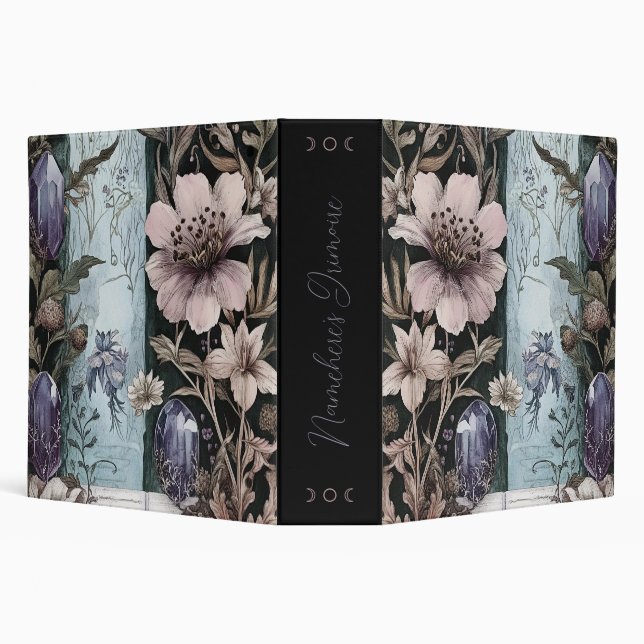 Create Your Own Crystals & Flowers Botanical Binder (Background)