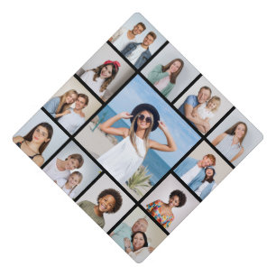 Create Your Own Custom 13 Photo Collage Graduation Cap Topper