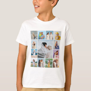 Create Your Own Custom 13 Photo Collage Kid's T-Shirt