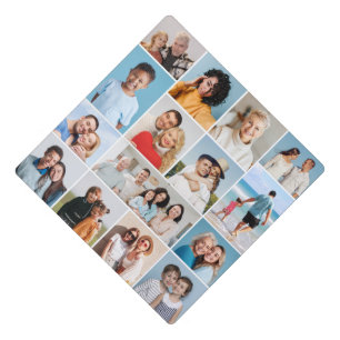 Create Your Own Custom 15 Photo Collage Graduation Cap Topper