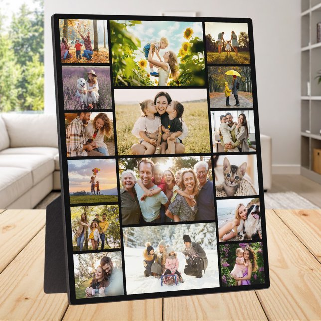 Create Your Own Custom 16 Photo Collage Plaque (Creator Uploaded)