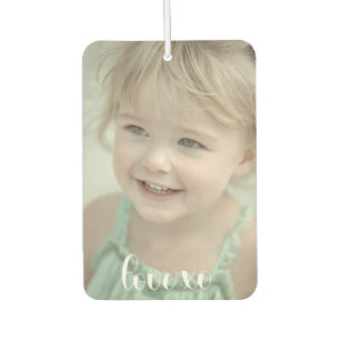 Create your Own Custom 2 Photo LOVE XO Air Freshener