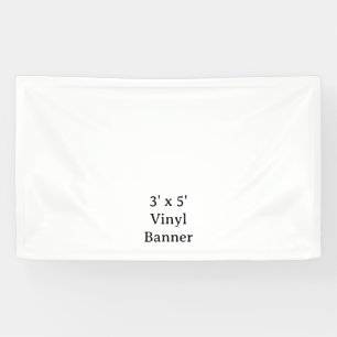 Create your own custom 3' x 5' Indoor Vinyl Banner