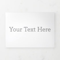 Create Your Own Custom 5" x 7" Trifold Letter Fold