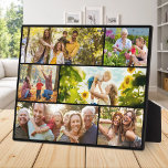 Create Your Own Custom 6 Photo Collage Plaque<br><div class="desc">Make your own photo display plaque featuring 6 of your cherished photo memories in a modern grid style photo collage. Simply add your pictures for custom photo home decor or personalized gift for family and friends.</div>
