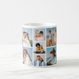 Create Your Own Custom 7 Photo Collage Coffee Mug