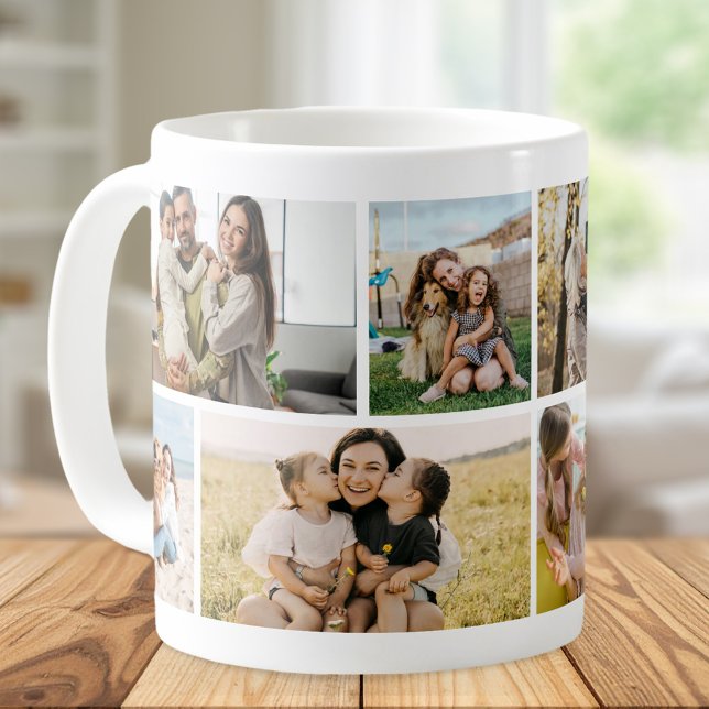 Create Your Own Custom 8 Photo Collage Coffee Mug (Creator Uploaded)