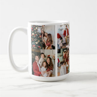 Create Your Own Custom 8 Photo Family Double Side  Coffee Mug