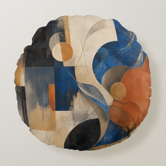 Create your own custom art round pillow (Front)