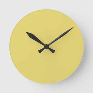 Create Your Own Custom Arylide Yellow Round Clock