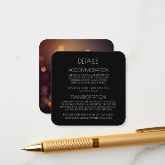 Create Your Own Custom Autumn Bokeh Enclosure Card