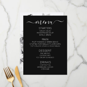 Create Your Own Custom B&W X-Ray Flowers Menu