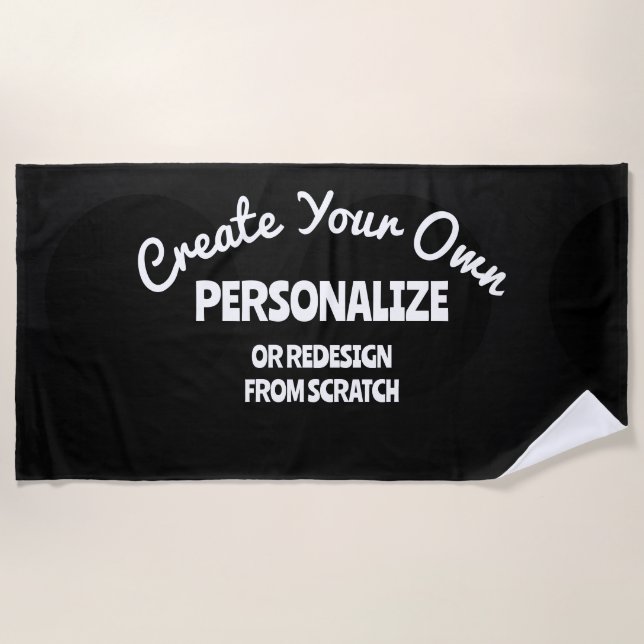 Create Your Own Custom Beach Towel (Front)