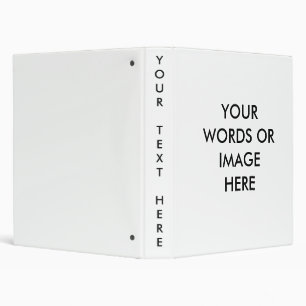 CREATE YOUR OWN CUSTOM BINDER TEMPLATE (White)