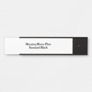 Create Your Own Custom Black Hanging Name Plate