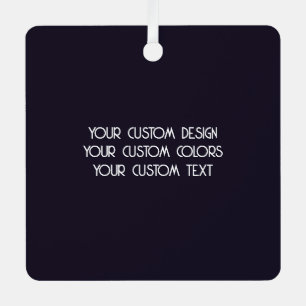 Create Your Own Custom Black Metal Ornament