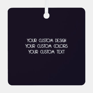 Create Your Own Custom Black Metal Ornament