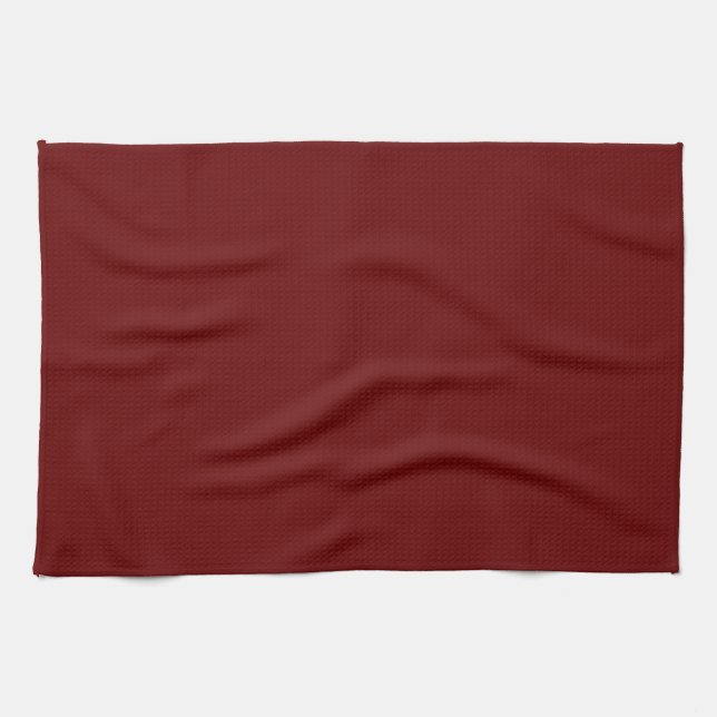 Create Your Own Custom Blank Template Dark Red Kitchen Towel (Horizontal)