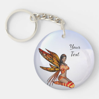 Create Your Own Custom Bubble Monarch Fairy Keychain