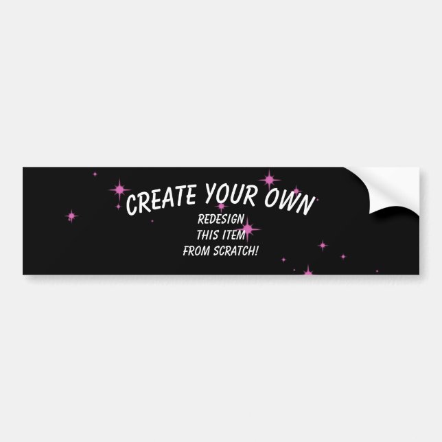 Create Your Own Custom Bumper Sticker (Front)