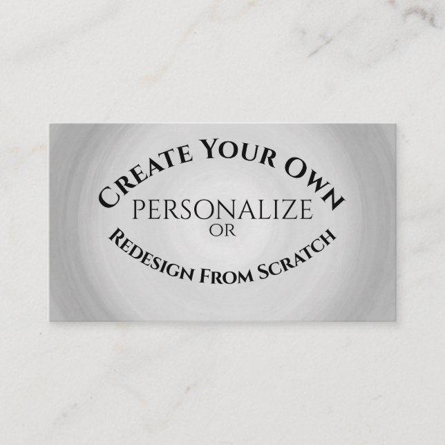 Create Your Own Custom Business Card (Front)