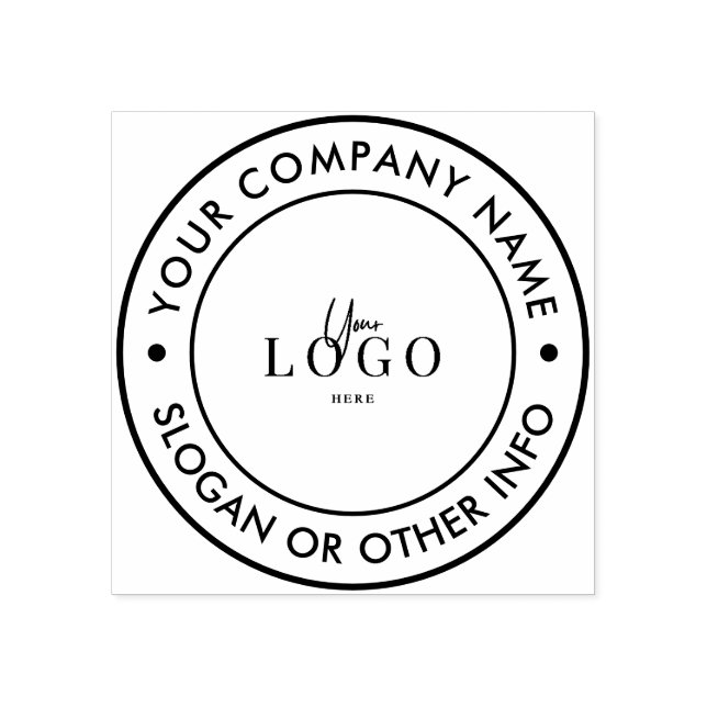 Create Your Own Custom Business Logo Rubber Stamp (Imprint)