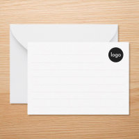 Create Your Own Custom Business Logo Ruled Index