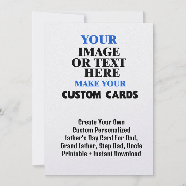 Create Your Own Custom Card For Dad #Fathersday (Front)